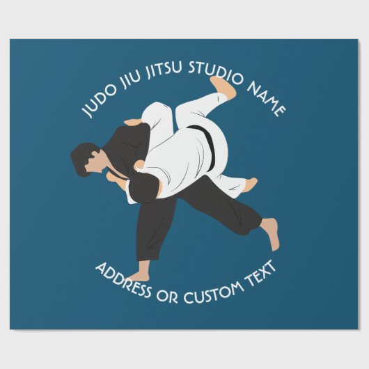 Jiu Jitsu Judo Martial Arts Studio Cadeaupapier (Vlak)