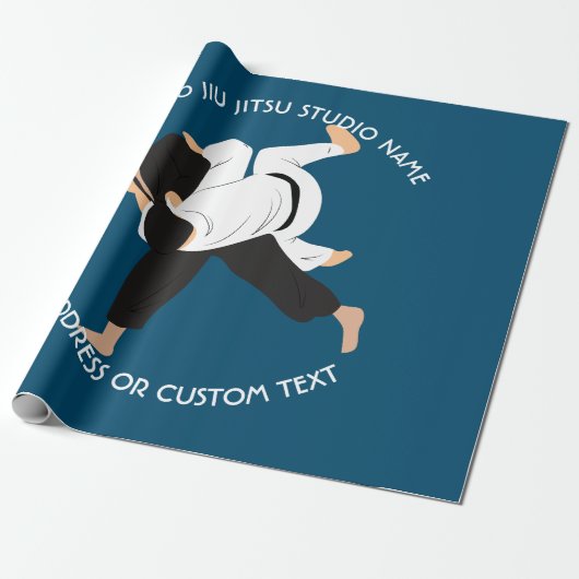 Jiu Jitsu Judo Martial Arts Studio Cadeaupapier (Uitgerold)