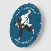 Jiu Jitsu Judo Martial Arts Studio Clock Grote Klok (Hoek)