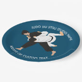 Jiu Jitsu Judo Martial Arts Studio Papieren Bordje (Gekanteld)