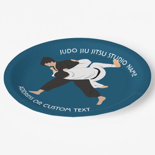 Jiu Jitsu Judo Martial Arts Studio Papieren Bordje (Gekanteld)