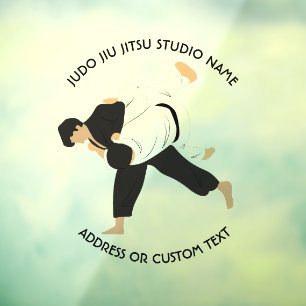 Jiu Jitsu Judo Martial Arts Studio Raamsticker