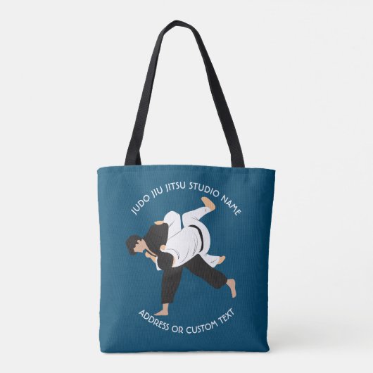 Jiu Jitsu Judo Martial Arts Studio Tote Bag (Achterkant)