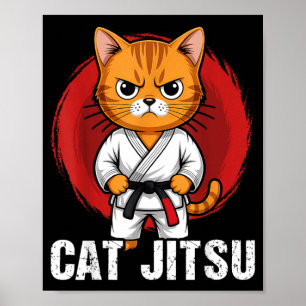 Jiu Jitsu Kawaii kat Grappige BJJ of MMA Grappling Poster