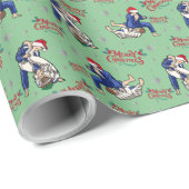 Jiu Jitsu Kerst Inpakpapier (Rol Hoek)