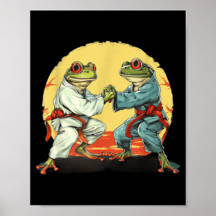 Jiu-Jitsu Kickboksen Judo Toad MMA Vechtkunst Poster