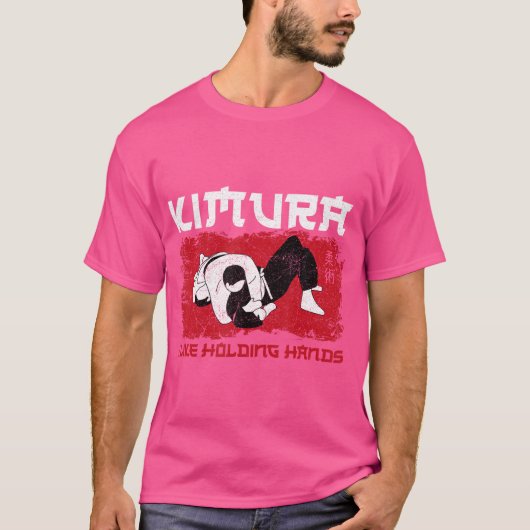 Jiu Jitsu Kimura Ik hou van handen vasthouden T-shirt (Voorkant)