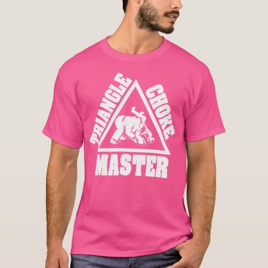 Jiu Jitsu Kleding Driehoek Choke Master Submission T-shirt (Voorkant)