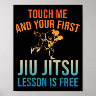 Jiu Jitsu Kunst voor mannen vrouwen Braziliaans Ju Poster
