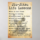 Jiu-Jitsu Life Lessons, Jiu Jitsu Poster, Jiu Jits Poster (Voorkant)
