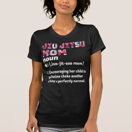 Jiu Jitsu Ma Definition Floral T-shirt (Voorkant)