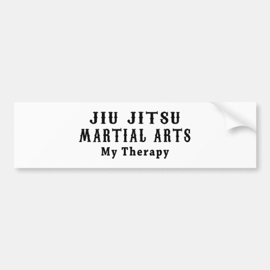 Jiu Jitsu Martial Arts My Therapy Bumpersticker (Voorkant)