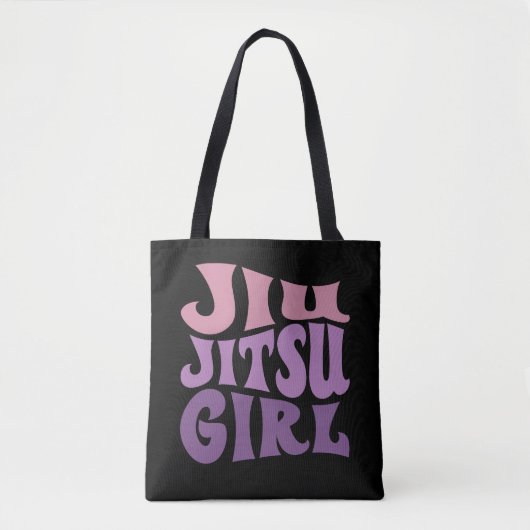 Jiu Jitsu Meisje Martial Arts Grappig Gift Tote Bag (Voorkant)