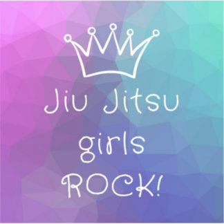 Jiu Jitsu meisjes Rock! Eén 3x3-inch sticker