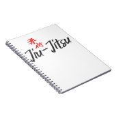 Jiu Jitsu met symbool Dark Jujitsu BJJ Gift Dark Notitieboek (Rechterzijde)
