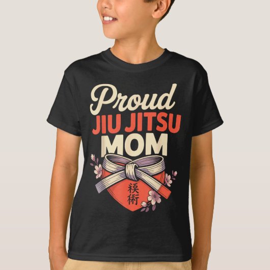 Jiu Jitsu Moeder Retro Design T-shirt (Voorkant)