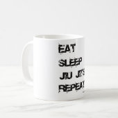 Jiu Jitsu mok - EAT SLEEP JIU JITSU REPEAT (Voorkant links)