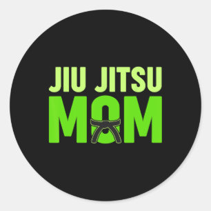 Jiu Jitsu Mom Moederdag Ronde Sticker