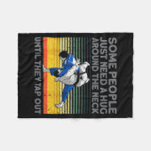 Jiu Jitsu-ontwerp voor mannen, vrouwen, kinderen B Fleece Deken (Voorkant (Horizontaal))
