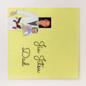 Jiu Jitsu Pap Aangepaste foto's en handgeschreven Legpuzzel (Horizontaal)