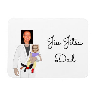 Jiu Jitsu Pap Aangepaste foto's en handgeschreven  Magneet