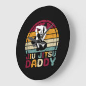 Jiu Jitsu papa Martial Arts Retro Grote Klok (Hoek)