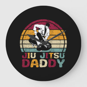 Jiu Jitsu papa Martial Arts Retro Grote Klok