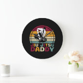 Jiu Jitsu papa Martial Arts Retro Grote Klok (Huis)