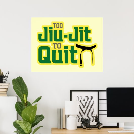 Jiu Jitsu Poster (Thuiskantoor)