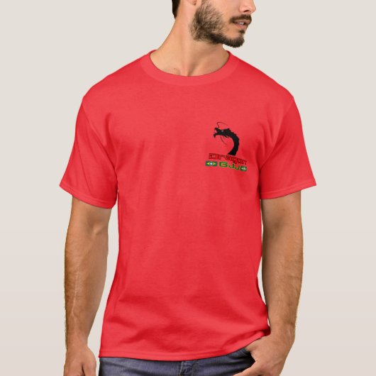Jiu-Jitsu Red Dragon T-shirt (Voorkant)
