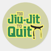 Jiu-Jitsu Ronde Sticker (Voorkant)