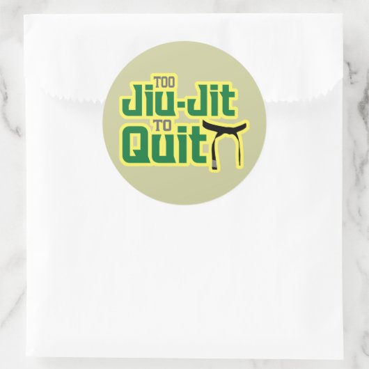 Jiu-Jitsu Ronde Sticker (Tas)