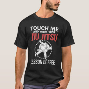 Jiu Jitsu S Funny raakt me Mannen Braziliaans Juji T-shirt