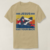 Jiu jitsu s jesus heeft uw mannen rug t-shirt (Design voorkant)