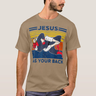 Jiu jitsu s jesus heeft uw mannen rug t-shirt