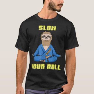 Jiu Jitsu s Slow Your Roll Sloth Mens Brazilian Ju T-shirt
