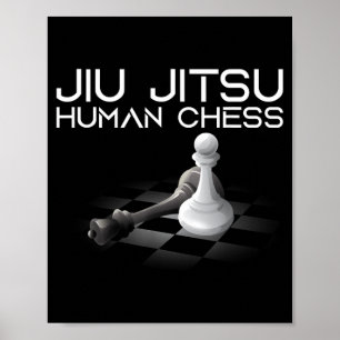 Jiu Jitsu Schaken Braziliaans Jujitsu MMA Poster
