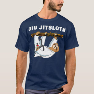 Jiu Jitsu Shirt Sloth Funny Black Belt Martial