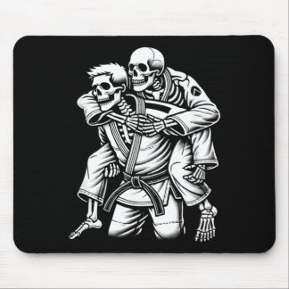 Jiu jitsu Skelet Achterwaartse Wurging Braziliaans Muismat