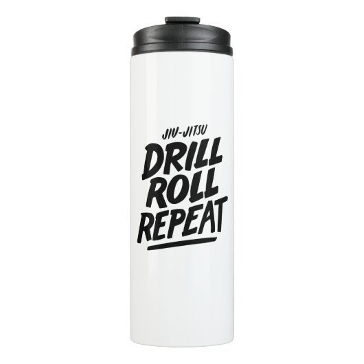 Jiu-jitsu sportfles thermosbeker (Voorkant)