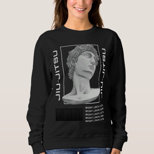 Jiu Jitsu Statue Head MMA Wrestling BJJ Boxing Trui (Voorkant)