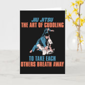 Jiu Jitsu The Art Of Cuddling To Take Each Others Kaart (Gele Bloem)