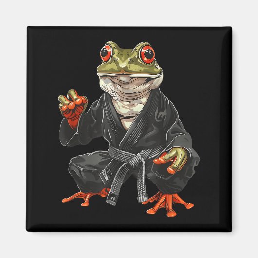 Jiu-Jitsu Toad MMA Kickboksen Vechtsporten Magneet (Voorkant)