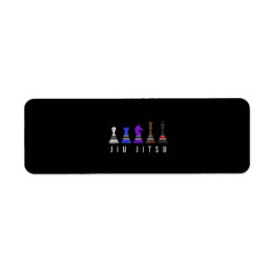 jiu jitsu training chess , gift bjj met tekst . etiket