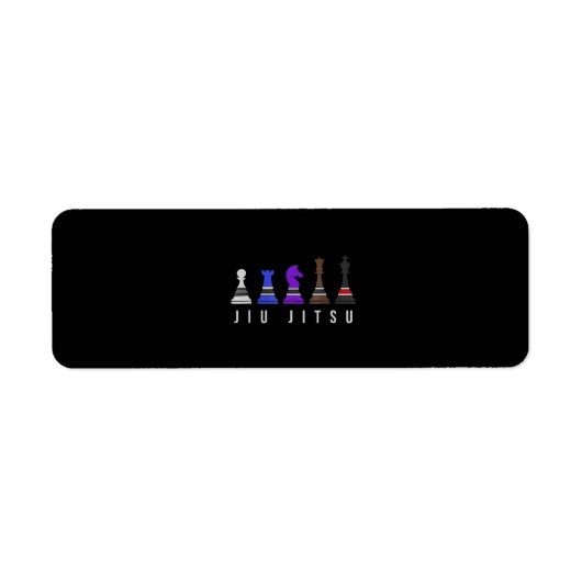 jiu jitsu training chess , gift bjj met tekst . etiket (Voorkant)