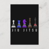 jiu jitsu training chess , gift bjj met tekst . informatiekaartje (Voorkant)