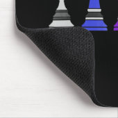 jiu jitsu training chess , gift bjj met tekst . muismat (Hoek)