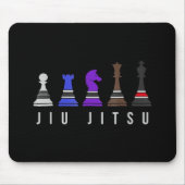jiu jitsu training chess , gift bjj met tekst . muismat (Voorkant)