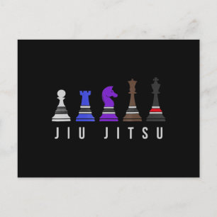 jiu jitsu trainingschaak , cadeau bjj met tekst feestdagenkaart