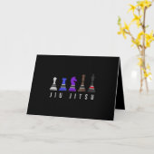 jiu jitsu    trainingschaak , cadeau bjj met tekst kaart (Gele Bloem)
